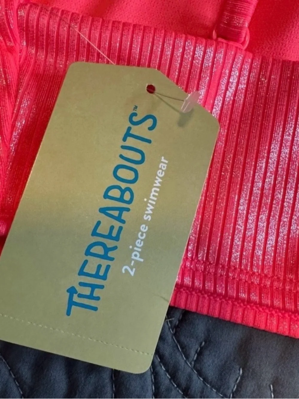 Thereabouts Girls Coral Fun 2 Piece Tankini Set NWT Size XL 16